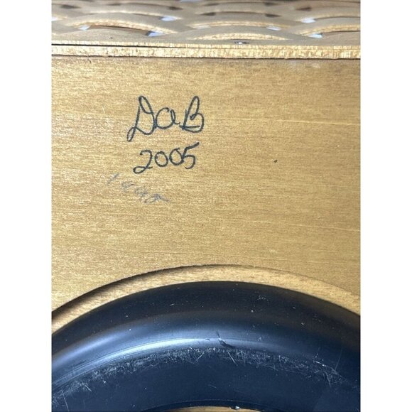 Vtg LONGABERGER SPIN ORGANIZER BASKET, LAZY SUSAN, TWO PROTECTORS, 2005 - Picture 13 of 13